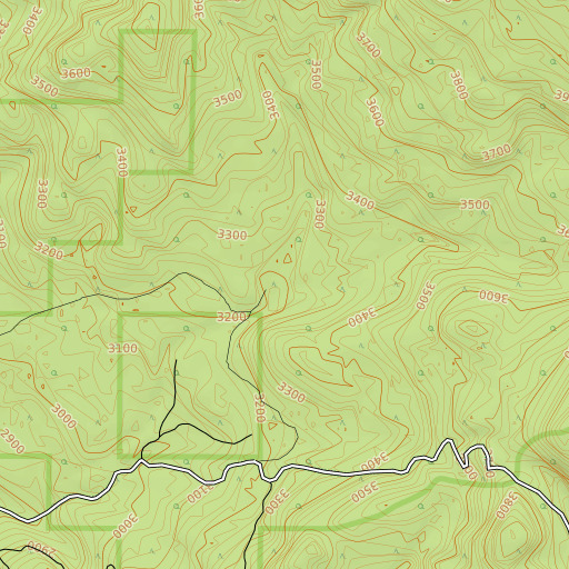OpenTopoMap map of Lenhart Meadows, WA