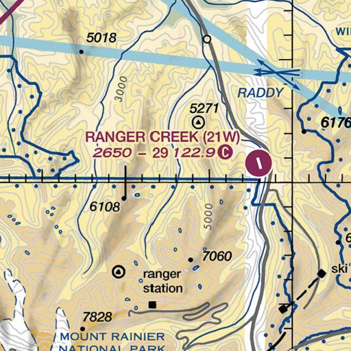 FAA VFR chart of Lost Creek, WA