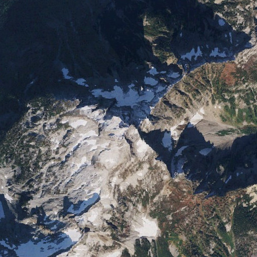 Aerial imagery of Luna Peak, WA