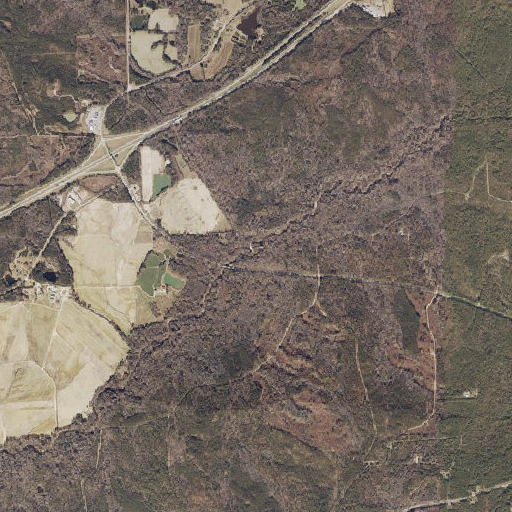 Aerial imagery of Miles Creek, AL