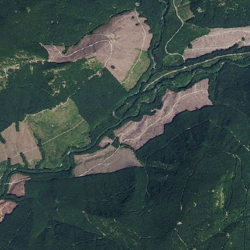 Aerial imagery of North Fork Kalama River, WA