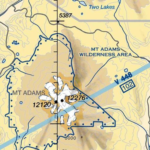 FAA VFR chart of Red Butte, WA