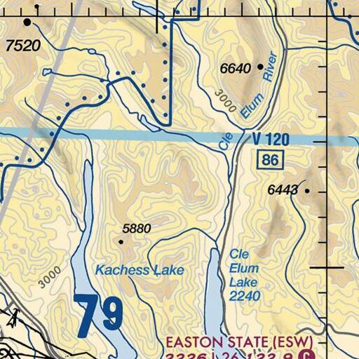 FAA VFR chart of Red Mountain, WA