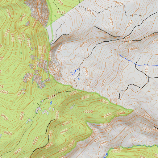 OpenTopoMap map of Section 3 Lake, WA