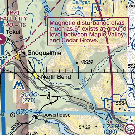 FAA VFR chart of Mount Teneriffe, WA
