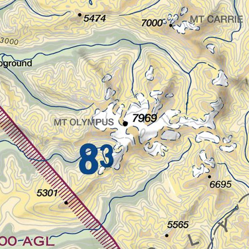 FAA VFR chart of West Peak, WA