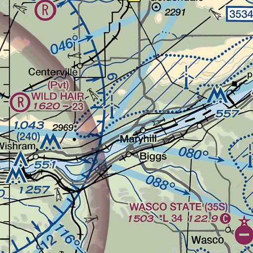FAA VFR chart of Wheelhouse Pond, WA