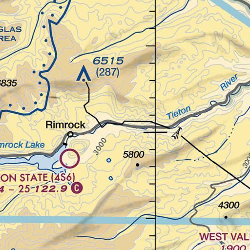FAA VFR chart of Wild Rose Campground, WA