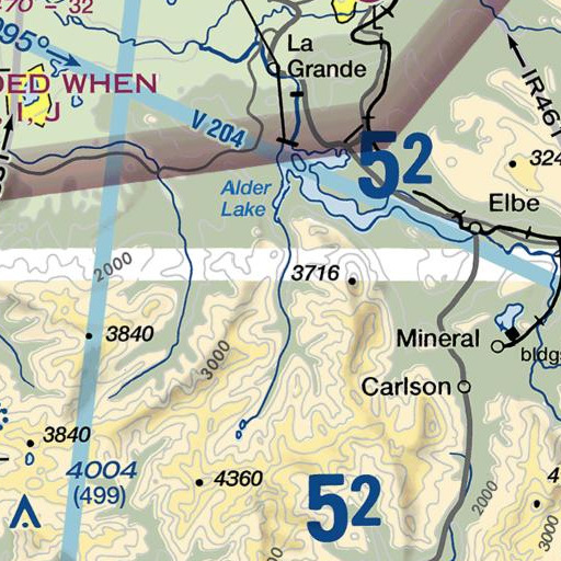 FAA VFR chart of Wildcat Creek, WA