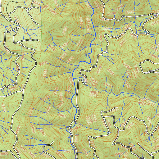 OpenTopoMap map of Wildcat Creek, WA