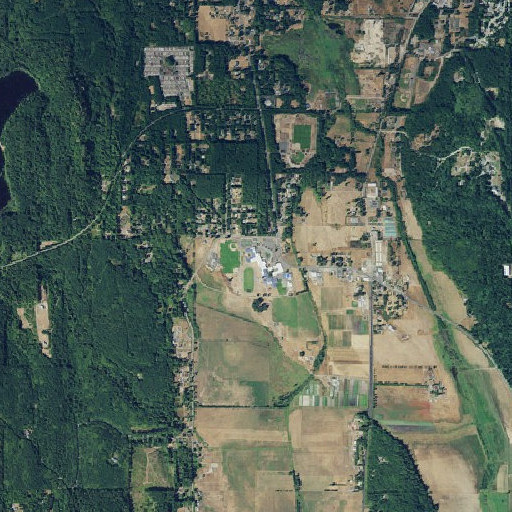 Aerial imagery of Chimacum High School, WA
