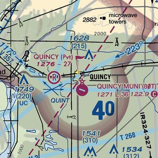 FAA VFR chart of Pioneer Elementary School, WA