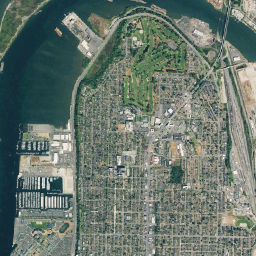 Aerial imagery of Whittier Elementary School, WA