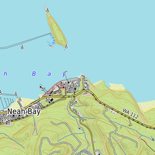 OpenTopoMap map of Oleho River (historical), WA