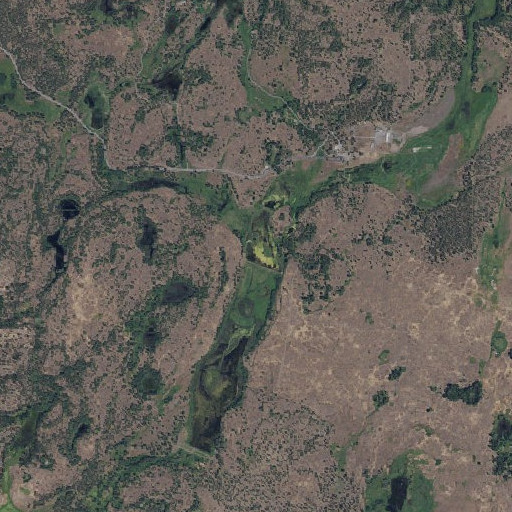 Aerial imagery of Middle Pine Dike Dam, WA