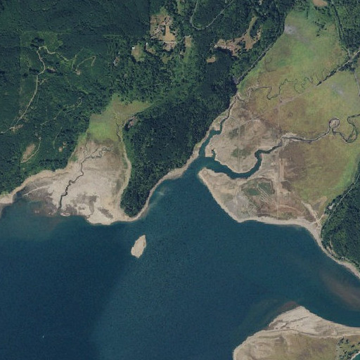 Aerial imagery of Rainey Creek, WA