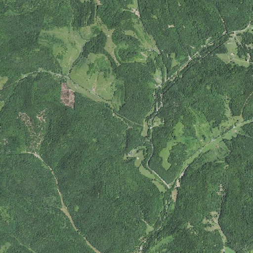Aerial imagery of Bear Fork, WV
