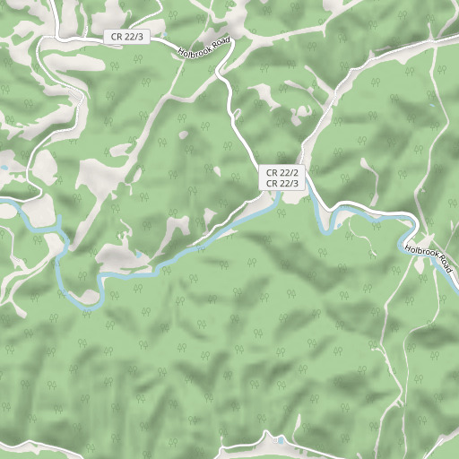 OpenStreetMap map of Big Run, WV