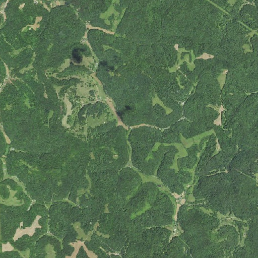 Aerial imagery of Brush Run, WV