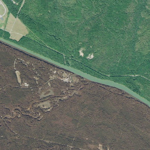 Aerial imagery of Uchee Creek, AL