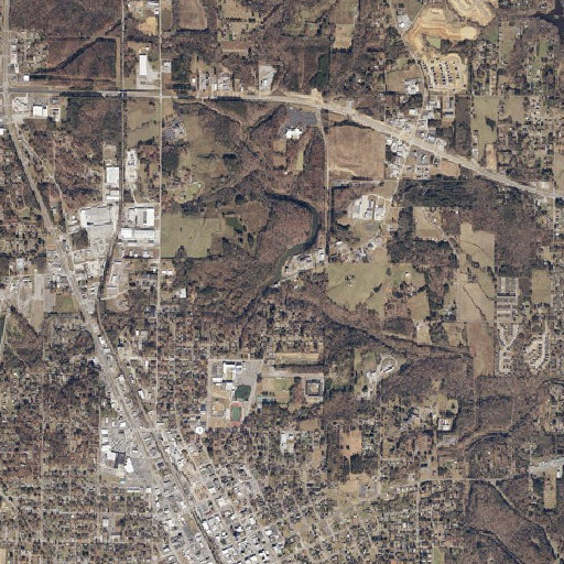 Aerial imagery of Wolf Creek, AL