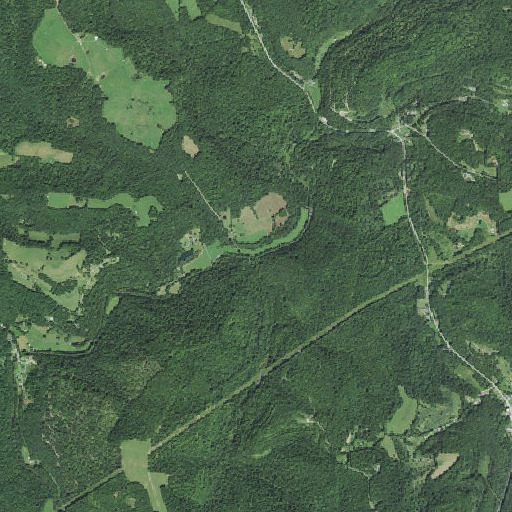 Aerial imagery of Lick Run, WV