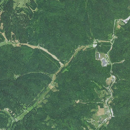 Aerial imagery of Lion Fork, WV