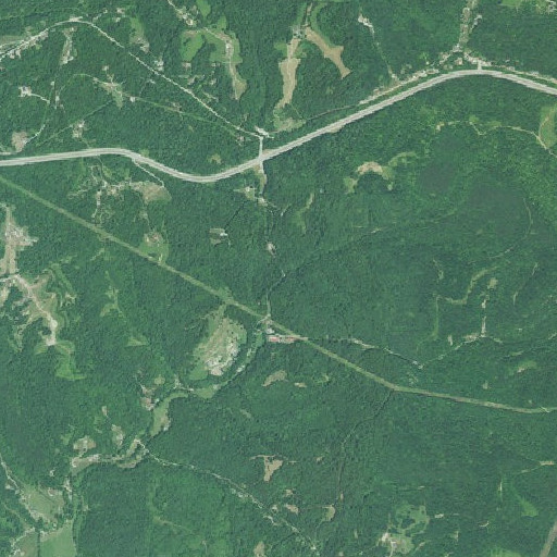 Aerial imagery of Lost Run, WV