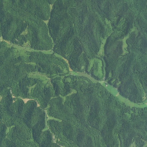 Aerial imagery of Offie Run, WV