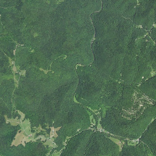 Aerial imagery of Slabcamp Run, WV