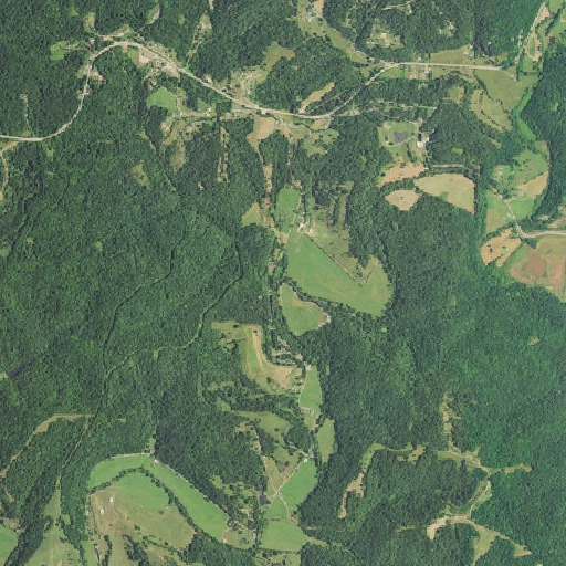 Aerial imagery of Straight Run, WV