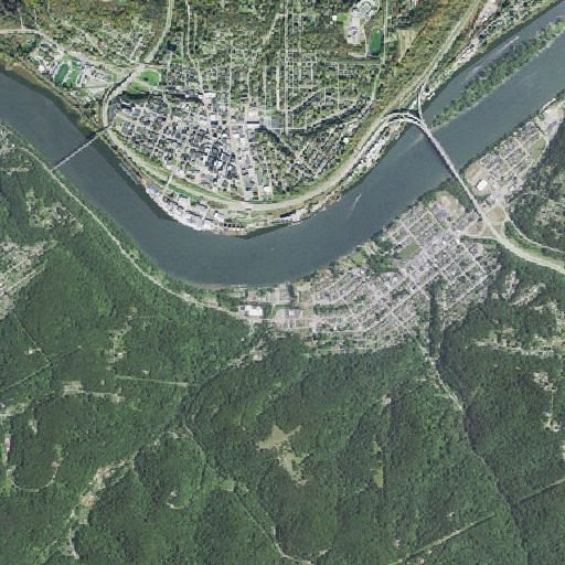 Aerial imagery of Cunningham Run, WV