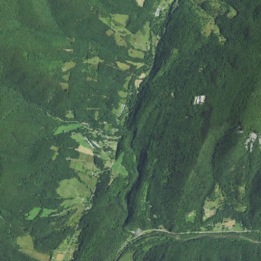 Aerial imagery of Big Run, WV
