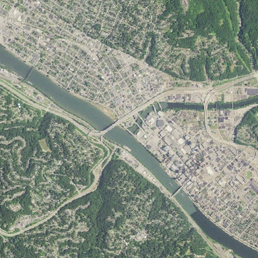 Aerial imagery of Elk River, WV