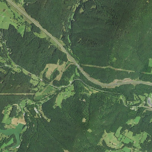Aerial imagery of Long Lick Run, WV