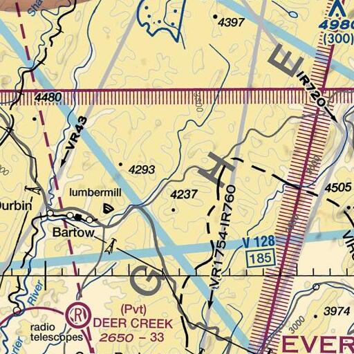 FAA VFR chart of Long Run, WV