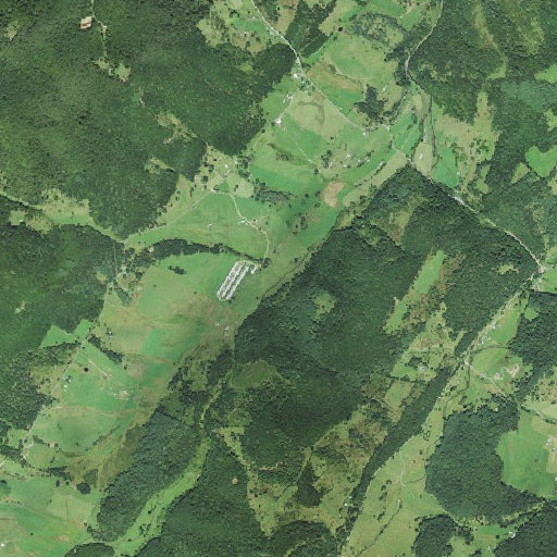 Aerial imagery of Long Run, WV