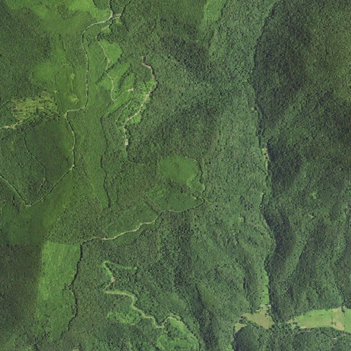 Aerial imagery of Loop Mountain, WV