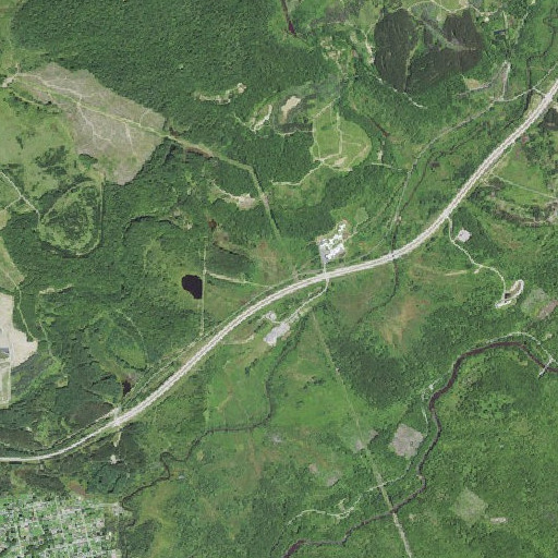 Aerial imagery of Lost Run, WV
