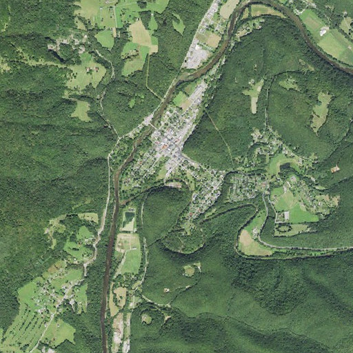 Aerial imagery of Marlin Run, WV