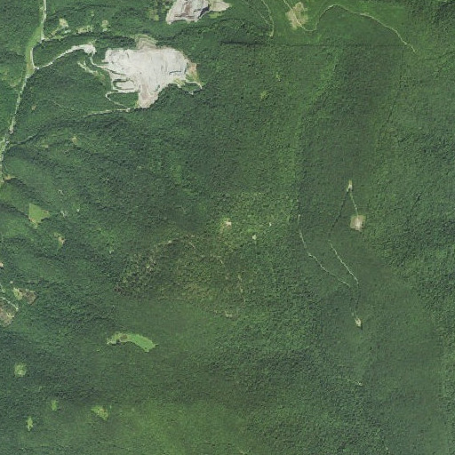 Aerial imagery of Mashey Gap, WV