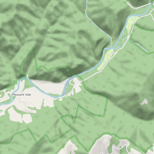 OpenStreetMap map of Maxwell Run, WV