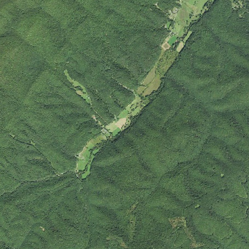 Aerial imagery of Muddy Run, WV
