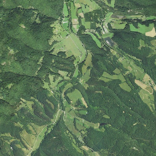 Aerial imagery of Panther Run, WV