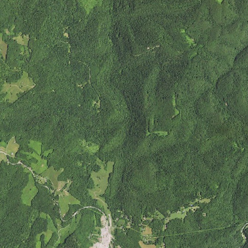 Aerial imagery of Snake Run, WV