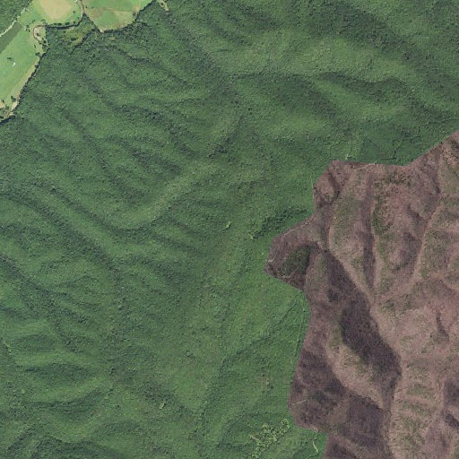 Aerial imagery of Lockridge Mountain, WV