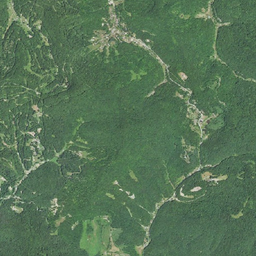 Aerial imagery of Pilot Knob, WV