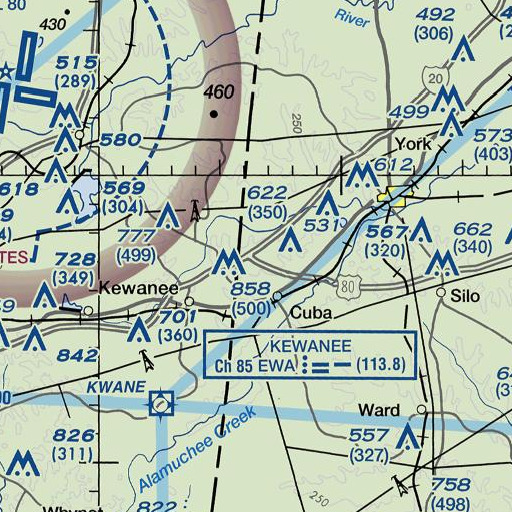 FAA VFR chart of Interchange 1, AL