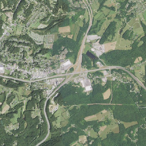 Aerial imagery of Interchange 9, WV