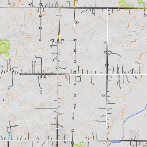OpenTopoMap map of Garfield School, WI